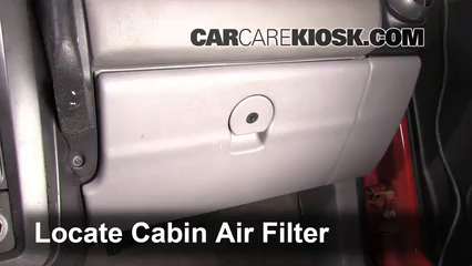 2001 Pontiac Aztek 3.4L V6 Air Filter (Cabin) Check